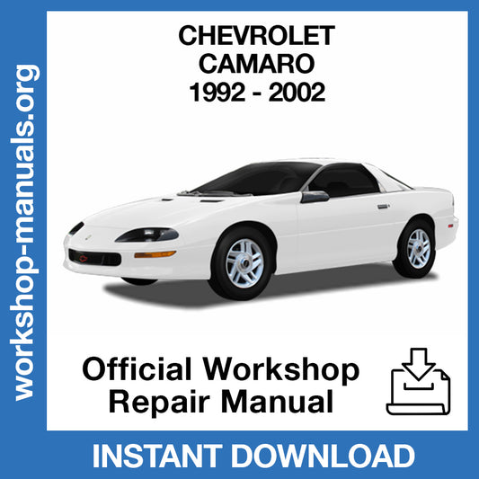 Chevrolet Camaro (1992-2002) Official Workshop Repair Manual