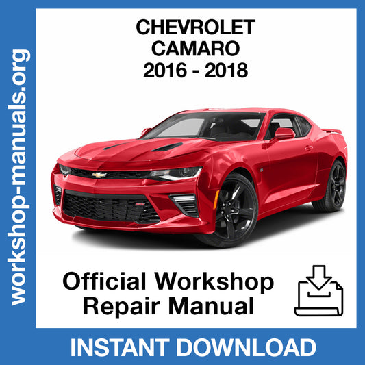Chevrolet Camaro (2016-2018) Official Workshop Repair Manual