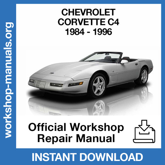 Chevrolet Corvette C4 (1984-1996) Official Workshop Repair Manual