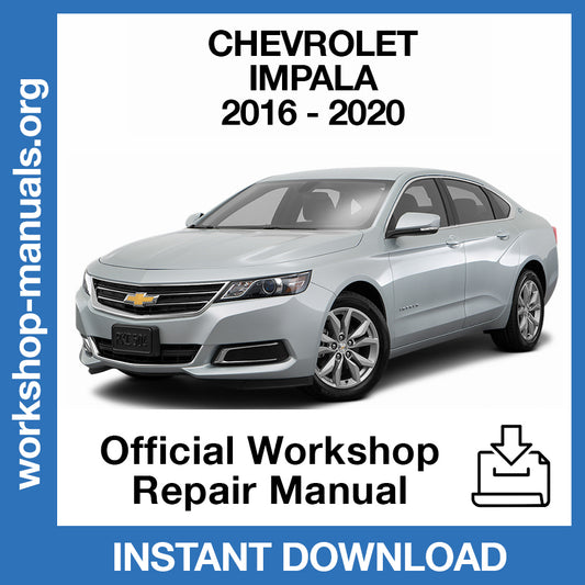 Chevrolet Impala (2016-2020) Official Workshop Repair Manual
