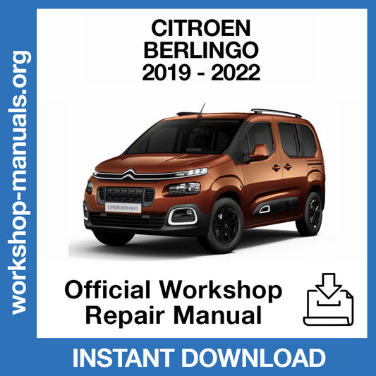Citroen Berlingo (2019-2022) Official Workshop Repair Manual