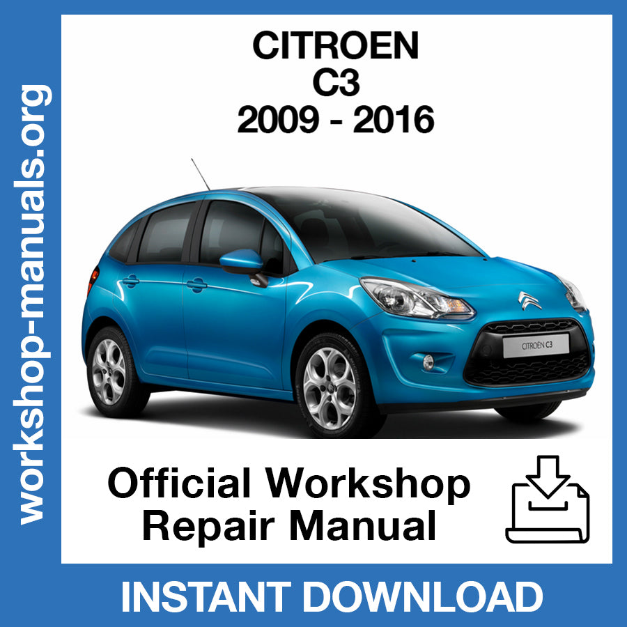 Citroen C3 (2009-2016) Official Workshop Repair Manual