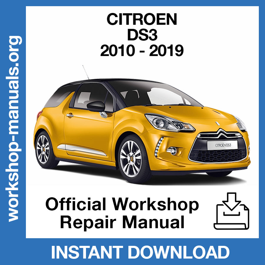 Citroen DS3 (2010-2019) Official Workshop Repair Manual
