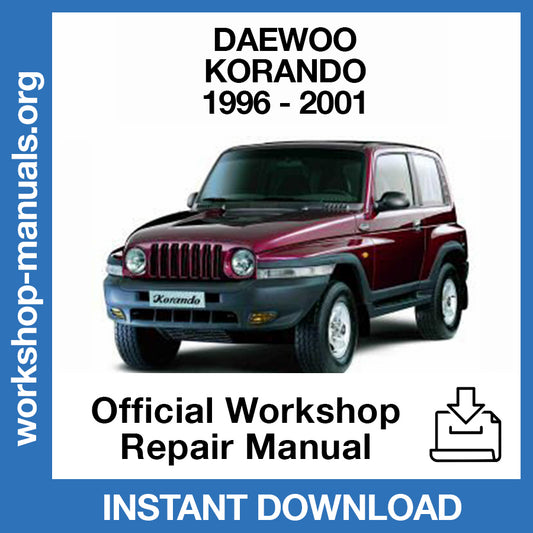 Daewoo Korando (1996-2001) Official Workshop Repair Manual