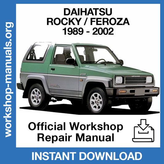 Daihatsu Rocky / Feroza / F300 (1989-2002) Official Workshop Repair Manual