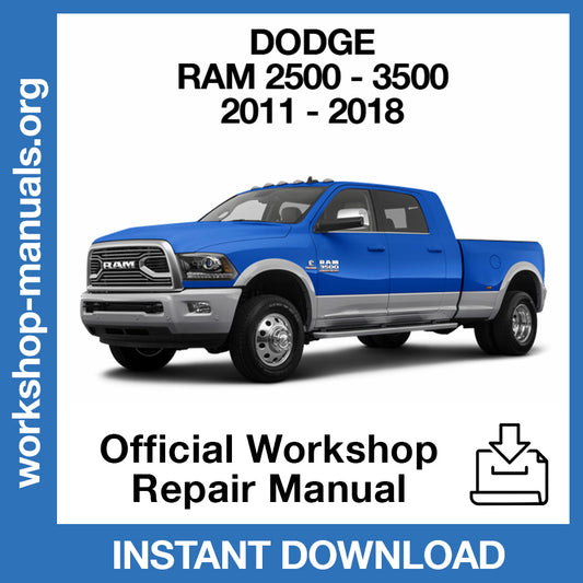Dodge Ram 2500 3500 (2011-2018) Official Workshop Repair Manual