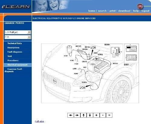 Fiat Grande Punto (2003-2012) eLEARN Official Workshop Repair Manual
