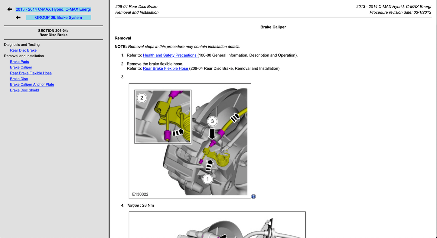 Ford C-Max Hybrid (2013-2014) Official Workshop Repair Manual