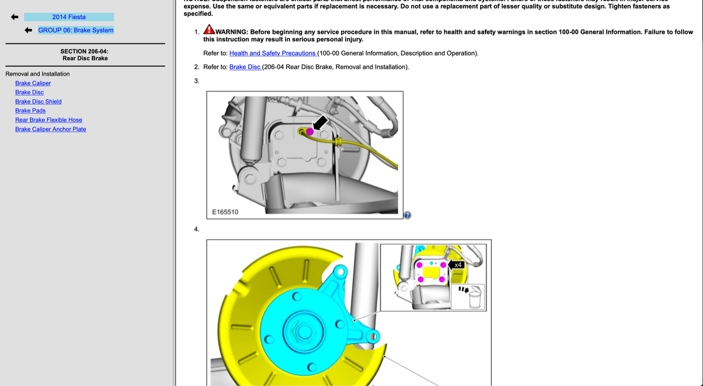 Ford Fiesta (2014-2017) Official Workshop Repair Manual