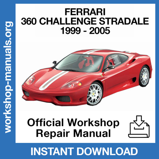 Ferrari 360 Challenge Stradale (1999-2005) Official Workshop Repair Manual