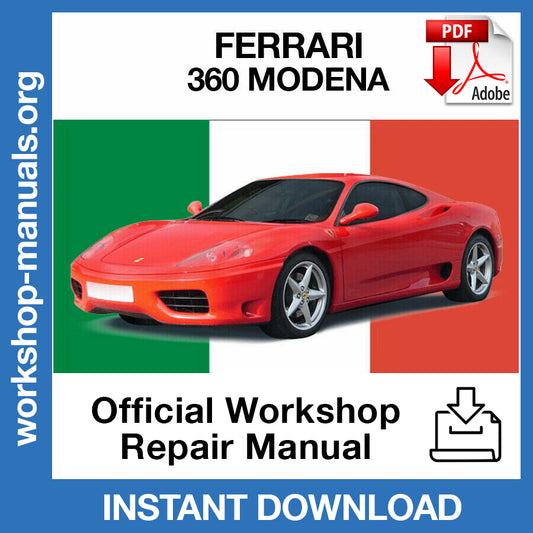 Ferrari 360 Modena (1999-2005) Official Workshop Repair Manual