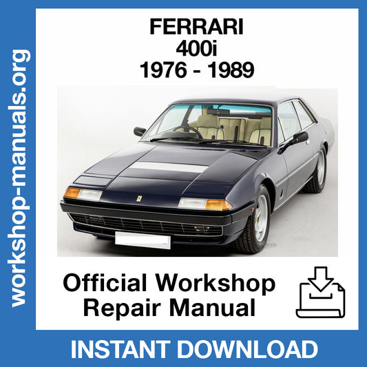Ferrari 400i (1976-1989) Official Workshop Repair Manual