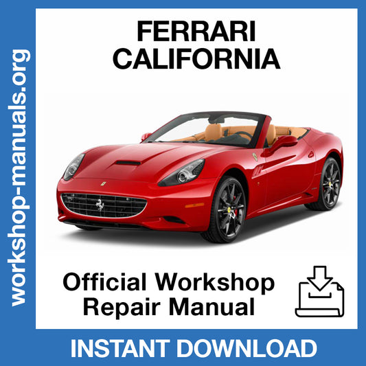 Ferrari California (2008-2014) Official Workshop Repair Manual
