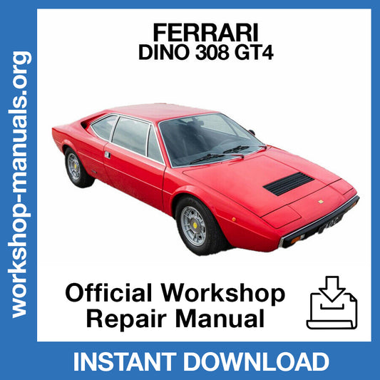 Ferrari Dino 308 GT4 Official Workshop Repair Manual