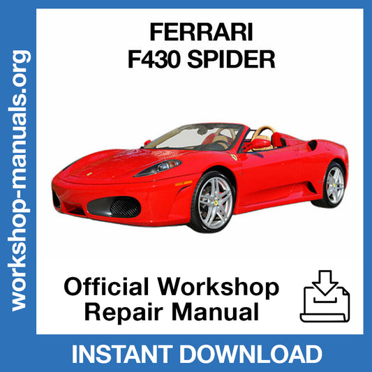 Ferrari F430 Spider (2004-2009) Official Workshop Repair Manual