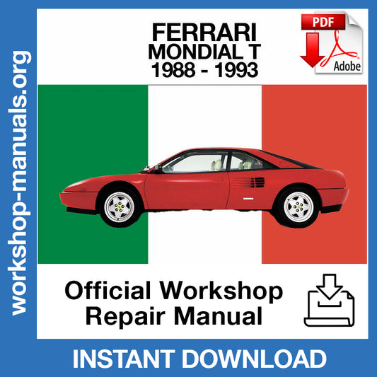 Ferrari Mondial T (1988-1993) Official Workshop Repair Manual
