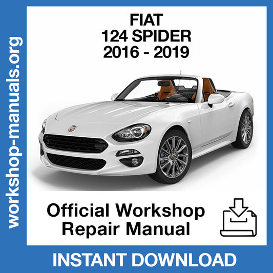 Fiat 124 Spider (2016-2019) Official Workshop Repair Manual