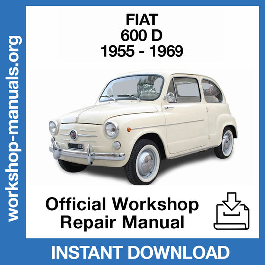 Fiat 600 D (1955-1969) Official Workshop Repair Manual
