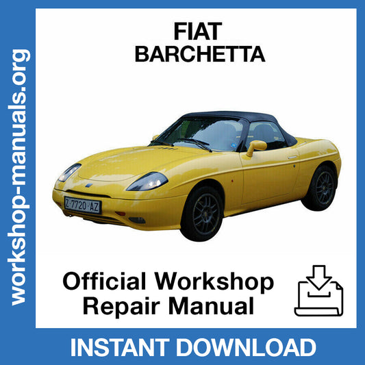 Fiat Barchetta Official Workshop Repair Manual