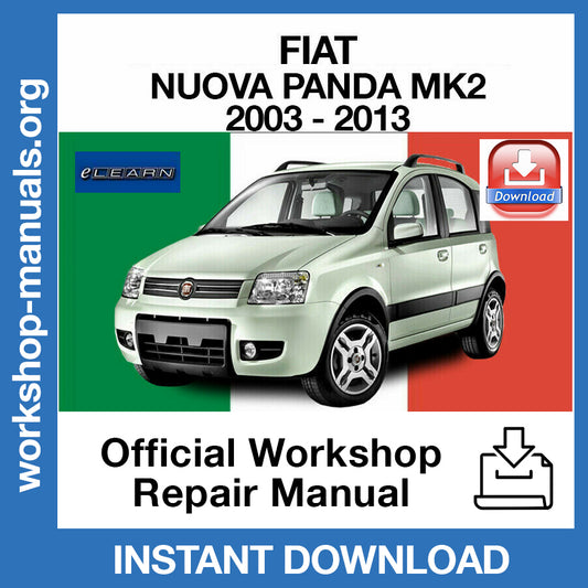 Fiat Panda MK2 (2003-2013) eLEARN Official Workshop Repair Manual