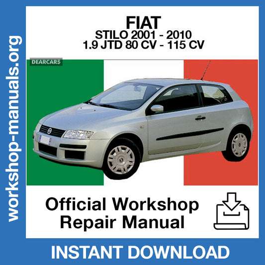 Fiat Stilo (2001-2010) Official Workshop Repair Manual