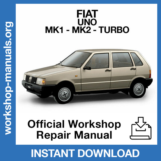 Fiat Uno Official Workshop Repair Manual