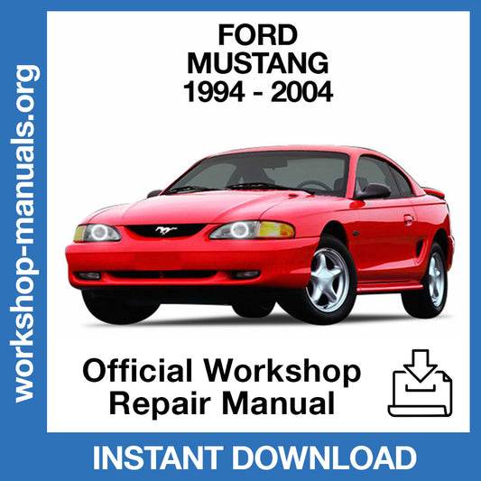 Ford Mustang 4 (1994-2004) Official Workshop Repair Manual