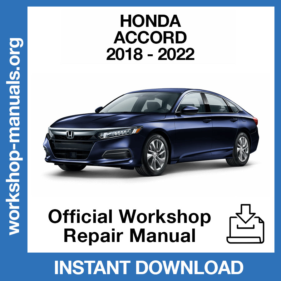 Honda Accord (2018-2022) Official Workshop Repair Manual