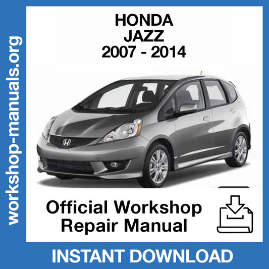 Honda Jazz (2007-2014) Official Workshop Repair Manual
