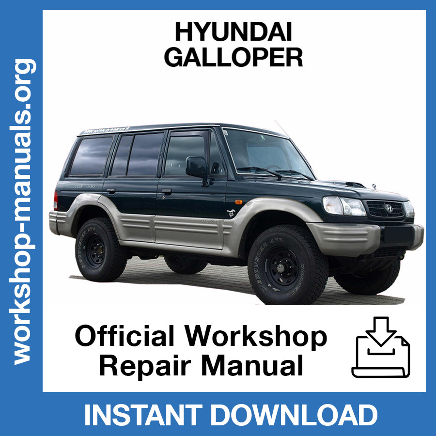 Hyundai Galloper Official Workshop Repair Manual
