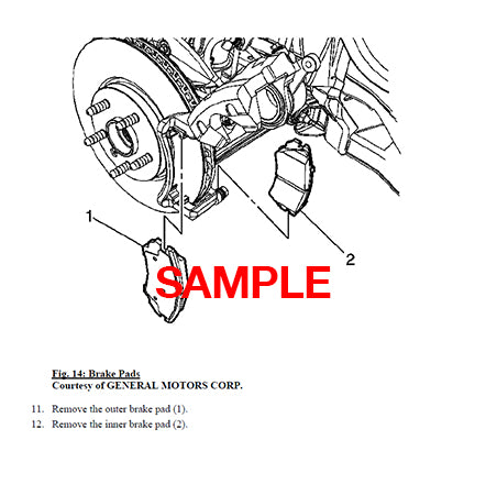 Chevrolet Impala (2012-2016) Official Workshop Repair Manual