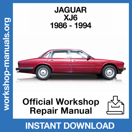 Jaguar XJ6 (1986-1994) Official Workshop Repair Manual