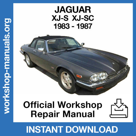 Jaguar XJ XJ-S XJ-SC (1983-1987) Official Workshop Repair Manual