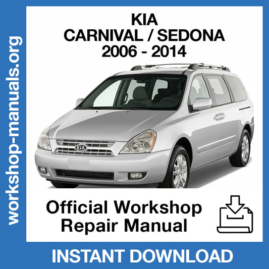 Kia Carnival Sendona (2006-2009) Official Workshop Repair Manual