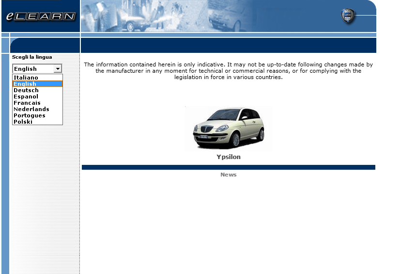 Lancia Y (2003-2007) (eLEARN) Official Workshop Repair Manual