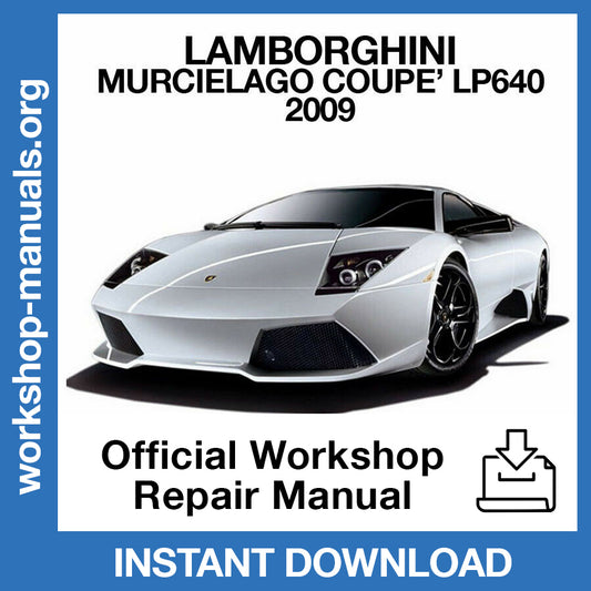 Lamborghini Murcielago Coupe LP640 (2009) Official Workshop Repair Manual