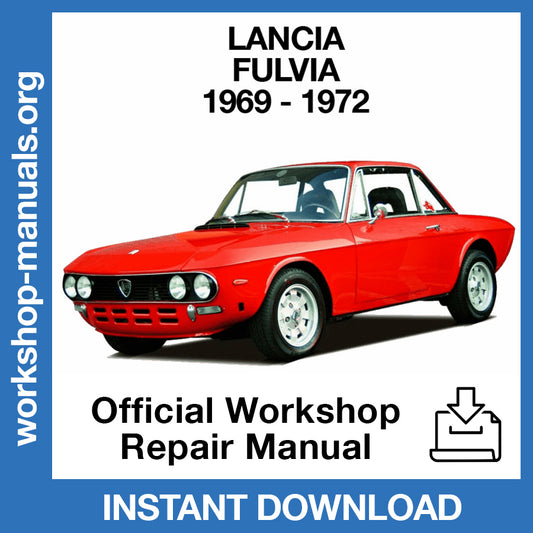 Lancia Fulvia (1969-1972) Official Workshop Repair Manual