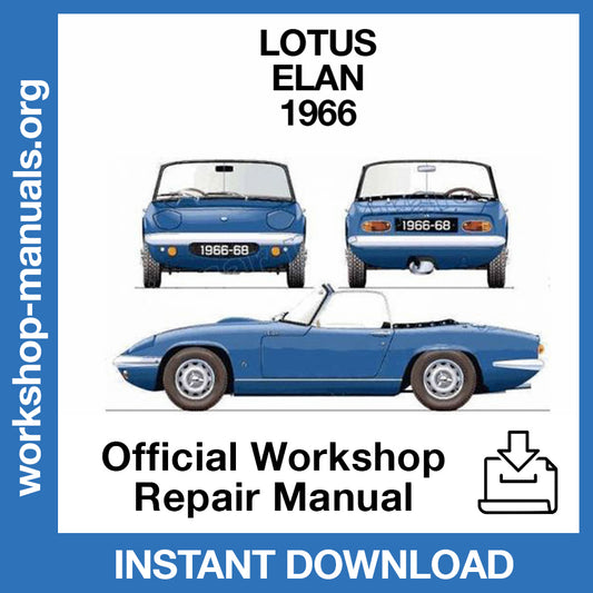 Lotus Elan 1966 Official Workshop Repair Manual