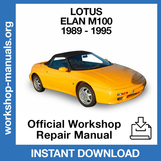 Lotus Elan M100 (1989-1995) Official Workshop Repair Manual