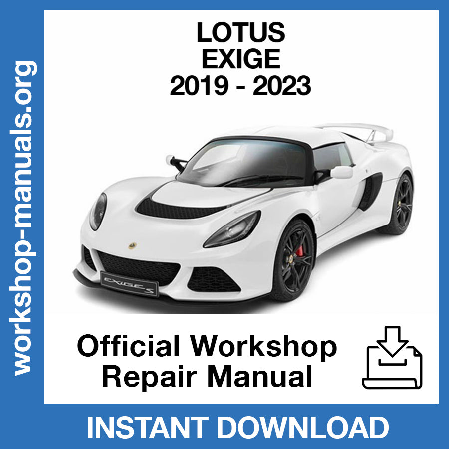 Lotus Workshop Repair Manual – Workshop-Manuals