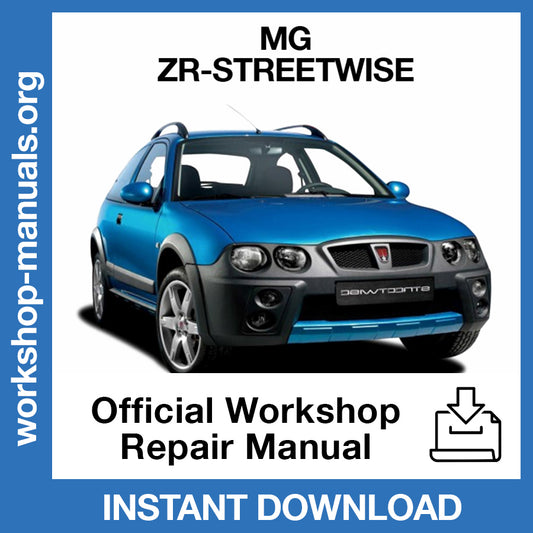 MG ZR Streetwise Official Workshop Repair Manual