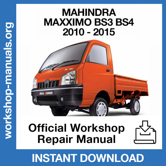 Mahindra Maxximo (2010-2015) Official Workshop Repair Manual