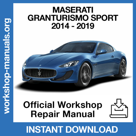 Maserati Granturismo Sport (2014-2019) Official Workshop Repair Manual