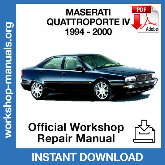 Maserati Quattroporte (1994-2000) Official Workshop Repair Manual