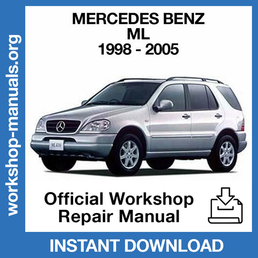 Mercedes Benz ML W163 (1998-2005) Official Workshop Repair Manual
