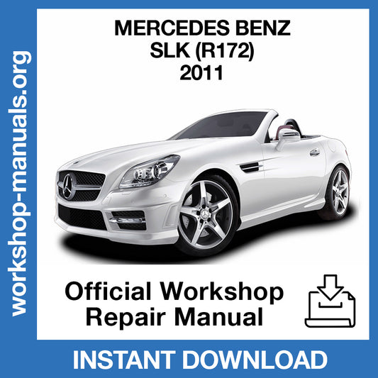 Mercedes Benz SLK R172 (2011) Official Workshop Repair Manual