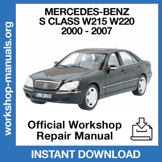 Mercedes Benz S Class W220 (2000-2007) Official Workshop Repair Manual