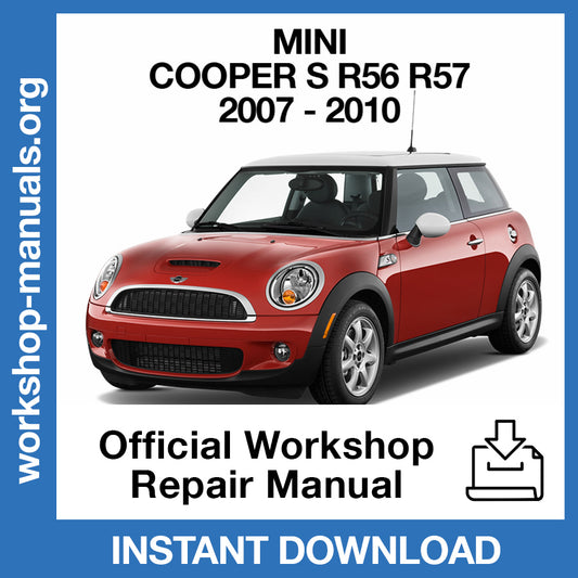 Mini Cooper R56 R57 (2007-2010) Official Workshop Repair Manual