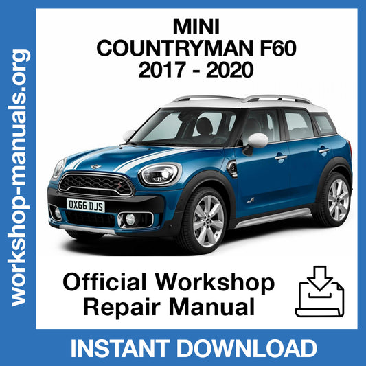 Mini Countryman F60 (2017-2020) Official Workshop Repair Manual