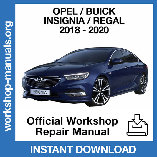 Opel Insignia (2018-2020) Official Workshop Repair Manual